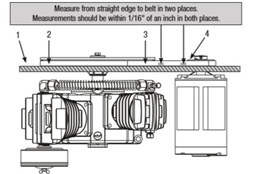 Ingersoll rand belt 2025 tension